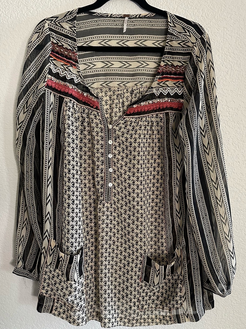 Free People Feather in the Wind Sheer Tunic